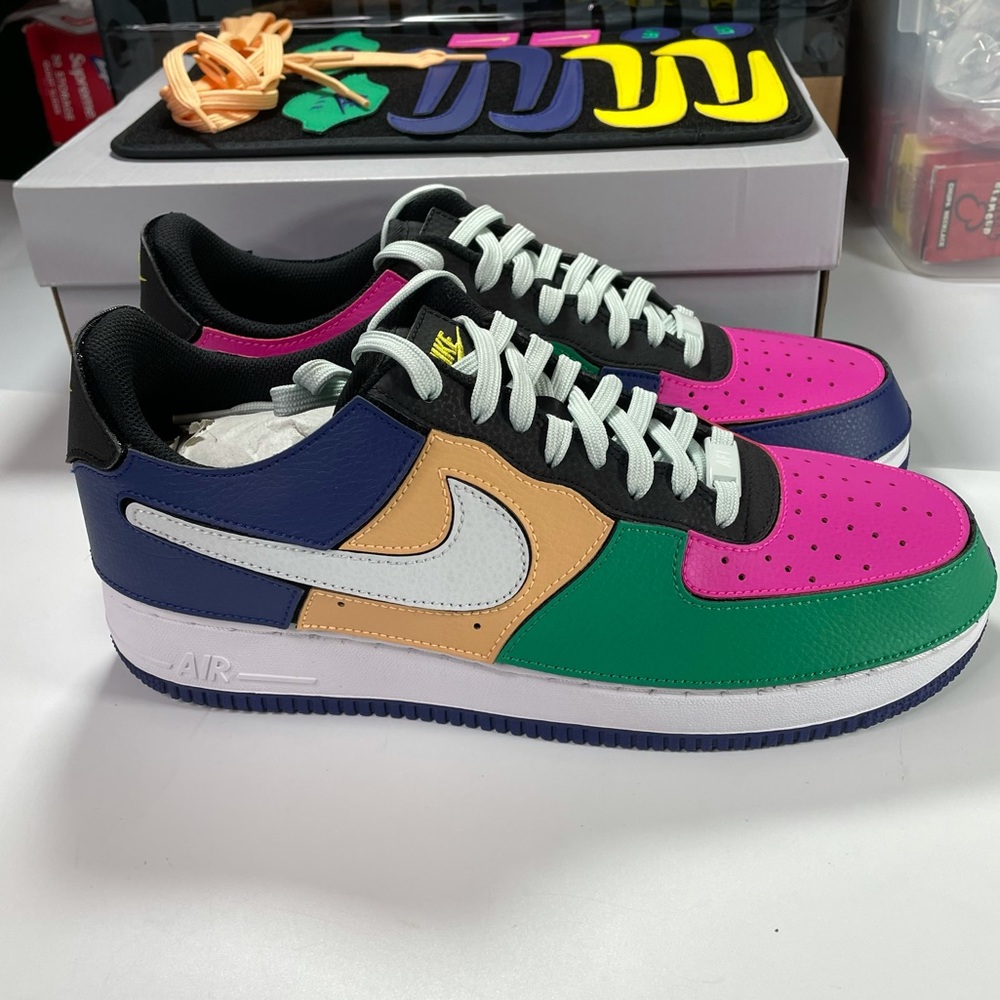 Nike Air Force 1 of 1 Mens Size 10 Sneakers Velcro - Picture 4 of 12